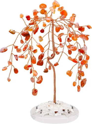 Miniatura 7 de ZHIYUXI Árbol de cristales de chakra, regalos para hombres y mujeres, decoración de habitación, accesorios de escritorio para el hogar, piedras
