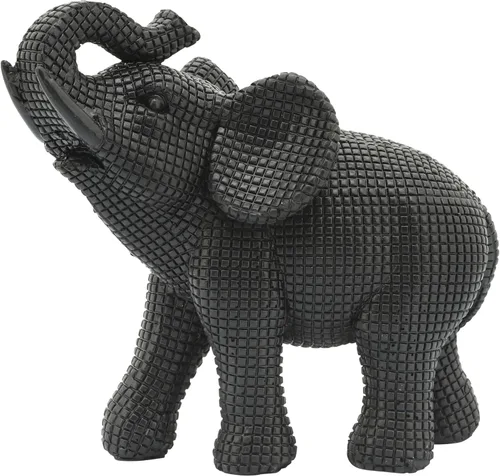 Figura decorativa de elefante de resina para decoración del hogar y el baño, estatua decorativa para escritorio de oficina, sala de estar o
