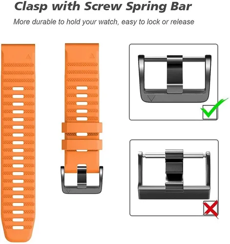 Miniatura 5 de NotoCity Compatible con Fenix 6X Watch Band para Fenix 6X Pro/Fenix 5X/Fenix 5X Plus/Fenix 7X/Fenix 3/HR/Tactix/Descent MK1/D2 Delta PX/D2 Charlie