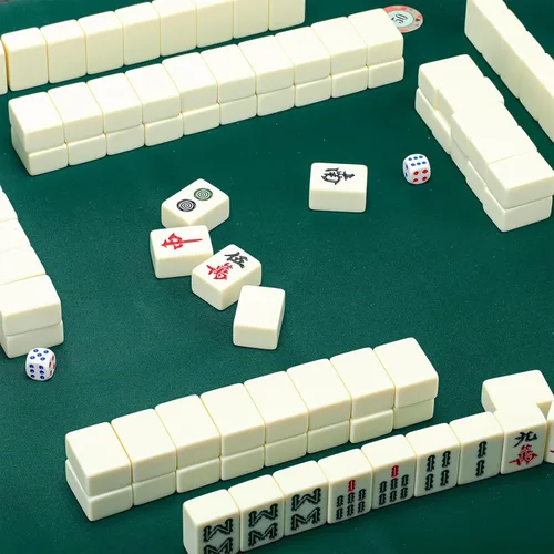 Miniatura 4 de Buryeah Mahjong Mat - Tapete grande de goma de neopreno antideslizante para mesa de juegos de dominó, juego de cartas de póquer, juego de mesa