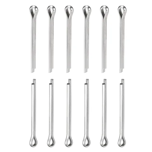 Miniatura 13 de DTGN Pasadores de clip de chaveta de 0.039 in x 0.394 in (DXL), paquete de 30 - Bueno para maquinaria - Sujetadores de horquilla de acero inoxidable
