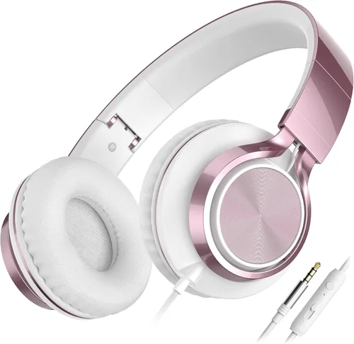 Miniatura 14 de Auriculares Ailihen C8, ligeros y plegables con micrófono para iPhone, iPad, iPod, teléfonos inteligentes Android, computadoras, laptop, Mac, Negro