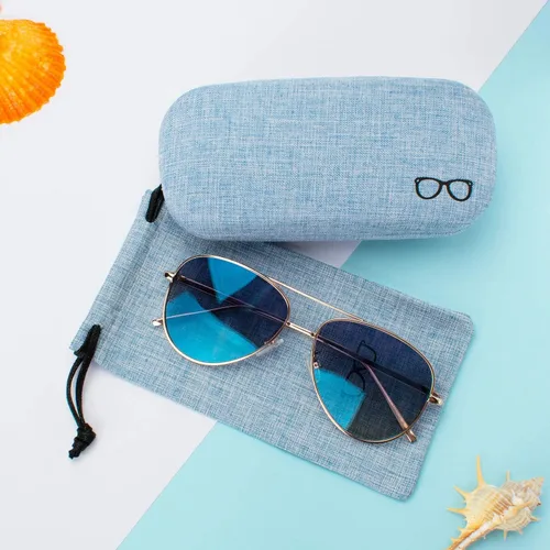 Miniatura 6 de Vemiss - Funda rígida para lentes de sol (lino)