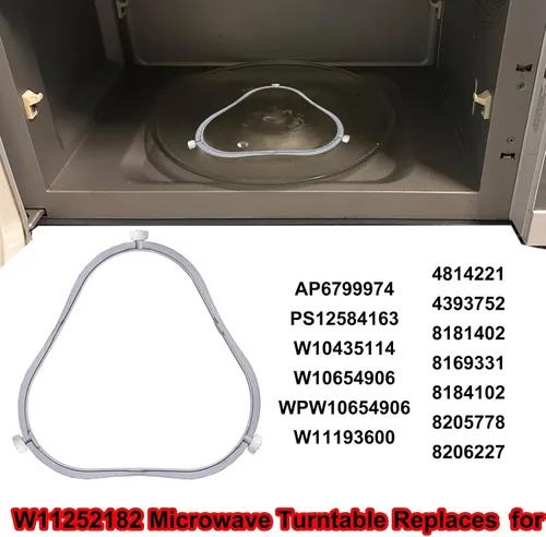 Miniatura 4 de Anillo giratorio de microondas W11252182 de 7.48 pulgadas, apto para microondas Maytag, sustituye a 8206227, W10435114