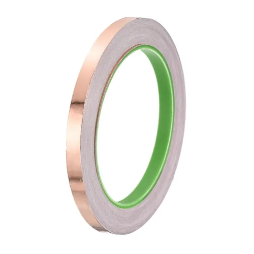 Miniatura 20 de PATIKIL Cinta de lámina de cobre de 1.97 pulgadas x 33 pies, 0.002 in de grosor, adhesivo conductor de doble cara, blindaje EMI para electrónica