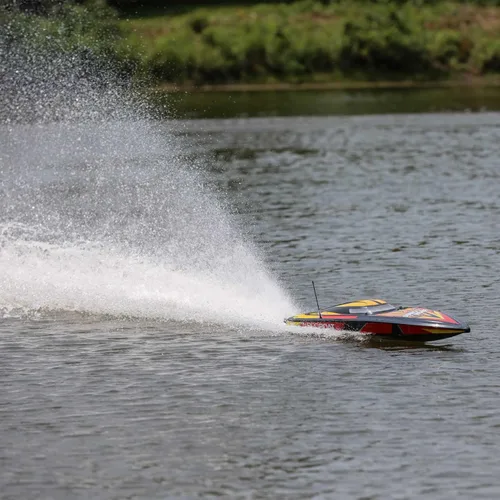 Miniatura 6 de Pro Boat Sonicwake V2 36 "Autoreducido sin escobillas RC Boat Deep-V RTR Baterías y cargador no incluido negro PRB08032V2T1