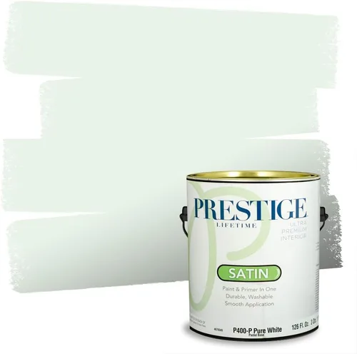 Miniatura 71 de PRESTIGE Pintura exterior e imprimación en uno, aloe, plano, 1 galón