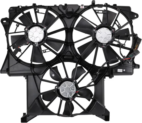 Miniatura 147 de TRQ Conjunto de ventilador de refrigeración dual del radiador compatible con Toyota Highlander 2008-2013 TO3115155