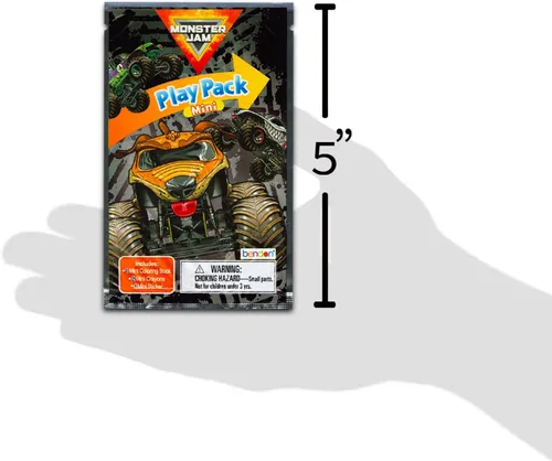 Miniatura 3 de Monster Jam Mini Party Favors Set para niños – Paquete con 24 mini paquetes de juego Monster Jam Grab n Go con páginas para colorear, calcomanías