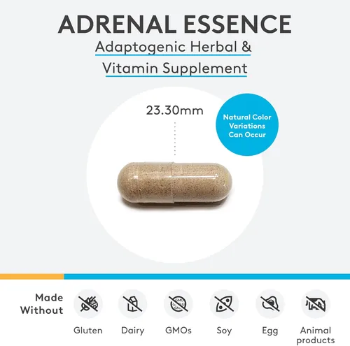 Miniatura 4 de XYMOGEN Adrenal Essence - Suplemento de apoyo suprarrenal para niveles de energía saludables y función inmunológica* - Sin OMG, sin gluten, sin