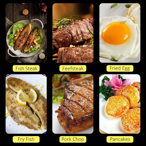 Miniatura 6 de GREATLINK Espátula de pescado de acero inoxidable 304, espátula ancha ranurada para carne con mango largo resistente al calor, girador de cocina