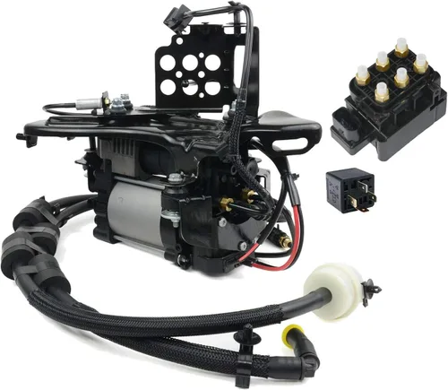 Miniatura 2 de Compresor de suspensión de aire 949-300 con bloque de válvula y recambio de relé para Jeep Grand Cherokee 68041137AF, 68204730AB, 68087233AA