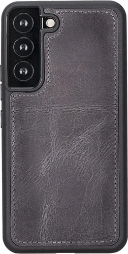Miniatura 5 de Bayelon Funda compatible con Galaxy S22, cartera de cuero de grano completo para teléfono, funda desmontable con soporte, funda magnética abatible