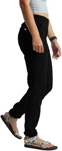 Miniatura 2 de Aurgelmir Womens Outdoor Hiking Climbing Pants Cotton Athletic Workout Lounge Jogging Pants with Pockets