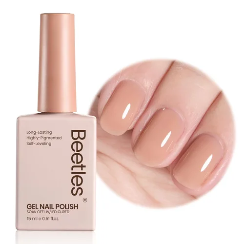 Miniatura 103 de Beetles - Esmalte de uñas de gel verde luminoso que brilla en la oscuridad, esmalte de uñas de gel que se absorbe con lámpara LED UV, arte de uñas