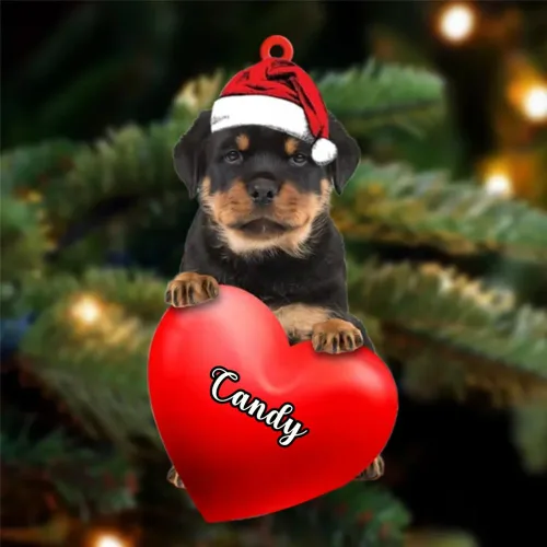 Miniatura 124 de Adornos de Navidad personalizados para perros, nombre personalizado, adorno de Malamute de Alaska, adornos acrílicos, regalos de Navidad, amantes