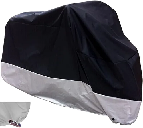 Miniatura 10 de XYZCTEM Funda para motocicleta – Bolsa de almacenamiento impermeable para exteriores, hecha de material Oxford, se adapta a todos los motores