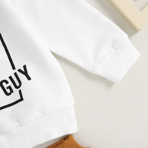 Miniatura 3 de Engofs Conjunto de sudadera de manga larga para bebé niño y niña, 2 piezas, sudadera de manga larga para otoño e invierno