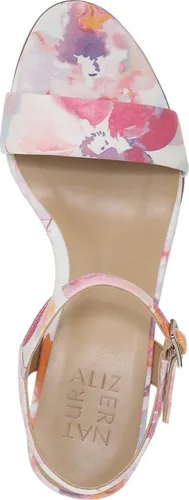 Miniatura 5 de Naturalizer Sandalias de tacón Bristol para mujer, Floral blanco y rosa.