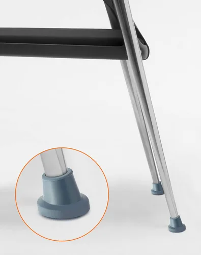 Miniatura 5 de QWORK Pies de repuesto para silla de ducha, asiento de baño, paquete de 4 puntas de goma de 1 pulgada, banco de ducha y bancos de transferencia