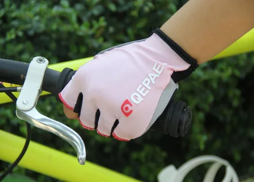 Miniatura 4 de QEPAE Guantes de ciclismo con almohadilla de gel luminosa sin dedos, guantes Crossfit para montar en la noche segura, ciclismo, senderismo, spinning