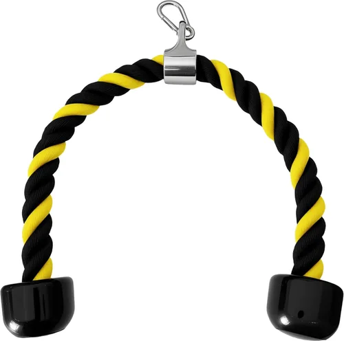 Miniatura 5 de Accesorios para cable de cuerda de tríceps, accesorios para máquina de cables para gimnasio en casa, cuerda de tríceps de 27 pulgadas para fijación