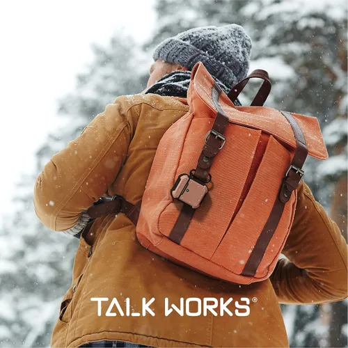 Miniatura 6 de TALK WORKS Funda para AirPods con llavero – Funda protectora resistente para AirPods, funda de llavero con clip, mosquetón de carga inalámbrica, Rosa