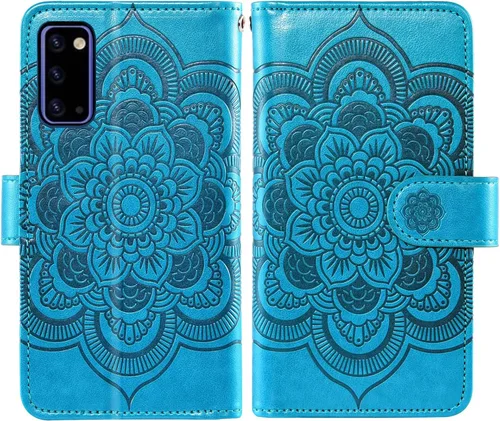 Miniatura 6 de Asuwish Funda de teléfono para Samsung Galaxy Note 20 Glaxay Note20 5G con protector de pantalla de vidrio templado y soporte para tarjeta de Azul