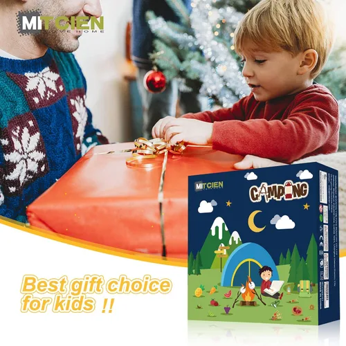 Miniatura 7 de Tienda de campaña para niños y niñas con fogata de juguete, malvavisco, juguetes de frutas, juego de tienda para niños y niñas