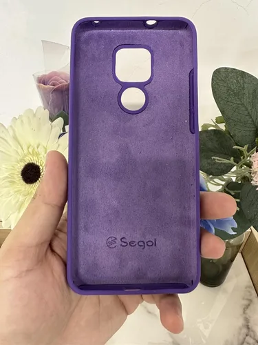 Miniatura 7 de Moto G Play 2021 - Funda de goma de gel de silicona líquida a prueba de golpes, forro de tela de microfibra suave, compatible con Motorola Moto G