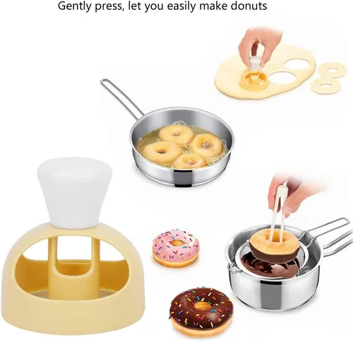 Miniatura 2 de Zerodis Máquina para hacer donas, cortador de panqueques para el hogar, postres, donas, galletas, pastel, herramienta de bricolaje, dispensador