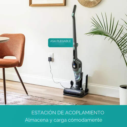 Miniatura 6 de Kenmore Serie 200 DS2010 Aspiradora de mano sin cable, ligera, de 2 velocidades, con potente succión LED, faro frontal, 2 en 1, para pisos de madera