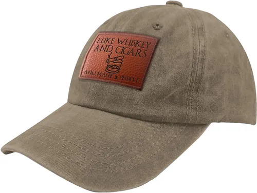 Miniatura 172 de Philysonic Funny Hat I Like Whisky and Cigars and Maybe 3 People Sombreros para Hombres Gorras de Béisbol Gorras Ajustables