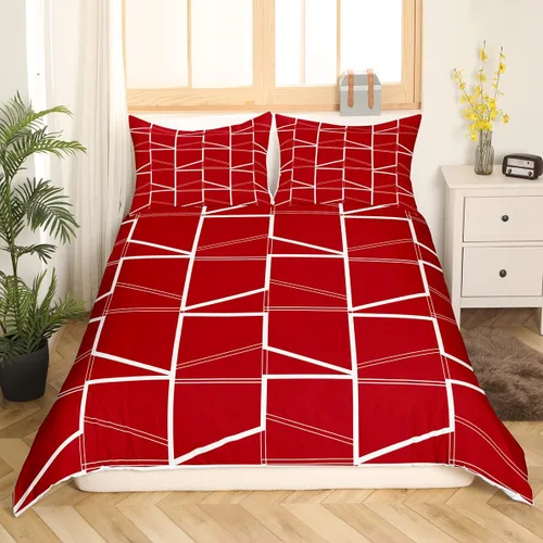 Miniatura 9 de Juego de funda de edredón geométrica negra Twin XL, juego de ropa de cama a rayas negras y blancas, moderno, suave, de lujo, de microfibra