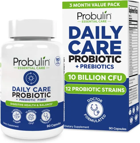 Miniatura 10 de Probulin Suplemento probiótico de cuidado diario, cápsulas de apoyo para la salud digestiva, intestinal e inmune para hombres y mujeres, 10 mil