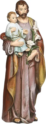 Miniatura 4 de Joseph's Studio por Roman St. Joseph and Child Jesus Figure, estatua de mesa religiosa de 6.25 pulgadas, colección Renacentista, decoración