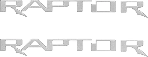 Insertos de emblema para capó - Compatible con Ford F-150/Bronco Raptor 2021-2026 * Color OE: plata icónica
