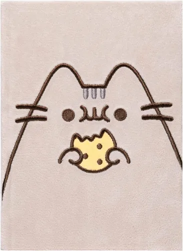 Grupo Erik Pusheen - Cuaderno de felpa | Cuadernos de tapa dura | Cuaderno A5 | Lindos cuadernos | 160 páginas punteadas