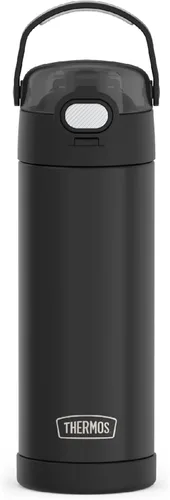 Miniatura 35 de THERMOS FUNTAINER Botella de acero inoxidable con aislamiento al vacío de 16 onzas con tapa ancha de canalón, Rosa Neón