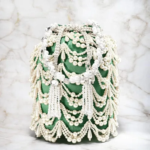 Miniatura 6 de Aheli Indian Potli Bags For Women Evening Bag Clutch Ethnic Bride Purse With Drawstring