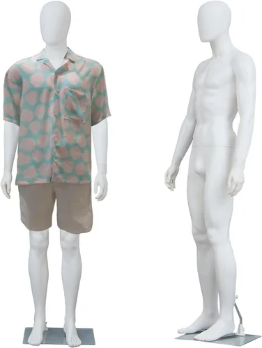 Miniatura 16 de Maniquí femenino con forma de vestido en exhibición - Maniquí completo ajustable y desmontable de 69 pulgadas, torso de maniquí para costura