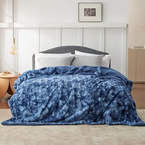 Miniatura 11 de Bedsure GentleSoft Manta Mullida de Sherpa - Manta de Forro Polar Cálida y Acogedora para Regalo de Mujer, Manta de Navidad de Felpa y Piel