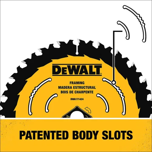 Miniatura 3 de DEWALT - Hoja de sierra circular, 7 1/4 pulgadas, 40 dientes, para cortar madera (DWA171440)