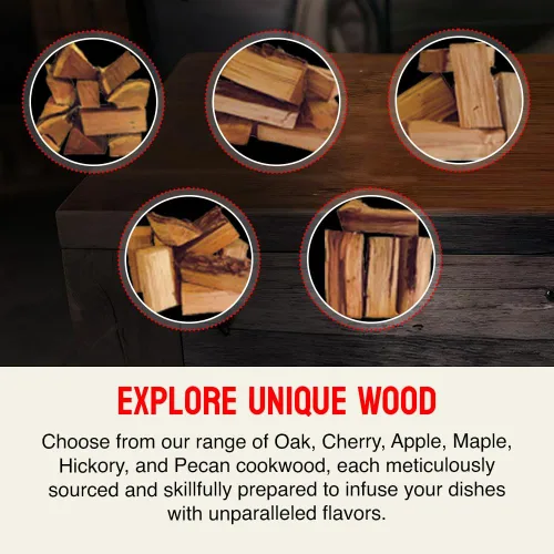 Miniatura 8 de Mini horno de pizza de madera, troncos de leña de 6 pulgadas, divisiones de madera dura de roble blanco para hornos portátiles de pizza a leña