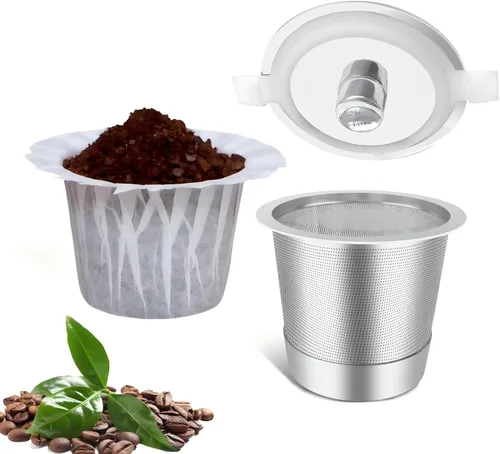 Miniatura 11 de Haetyly 100 unidades de filtros de papel natural compatibles con Keurig Single Serve 1.0 y 2.0, se ajustan a todas las marcas de cápsulas de café K