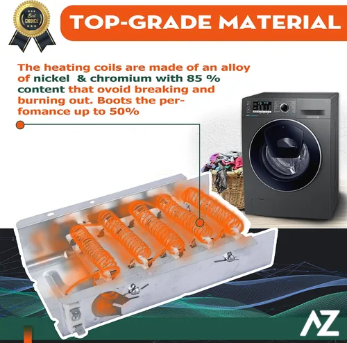 Miniatura 3 de Elemento calefactor de secadora de repuesto para Whirlpool WED4815EW1 WED5000DW2 WED6200SW1 WED6600VW0 WED4800BQ1 WED4800XQ0 WED4800XQ1 WED4900XW0