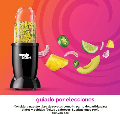 Miniatura 6 de Juego de licuadora Magic Bullet®, juego de 7 piezas, licuadora y procesador de alimentos de 250W, 2 vasos para mezclar, cuchilla cruzada, diseño