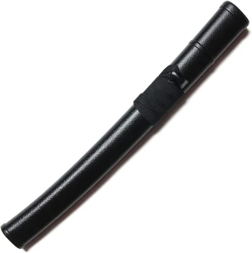 Miniatura 3 de E-BOGU Katana de práctica de polipropileno estilo Mokume (62.2 cm) con vaina Saya negra