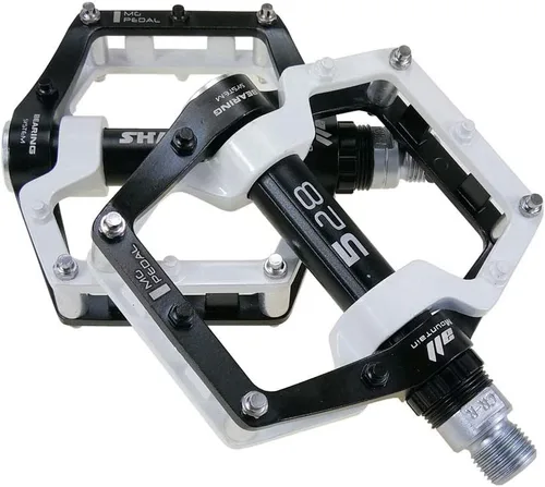 Miniatura 11 de Bicicleta de montaña MTB Pedales Aluminio Bicicleta BMX Pedal plano con pernos antideslizantes extraíbles 9/16