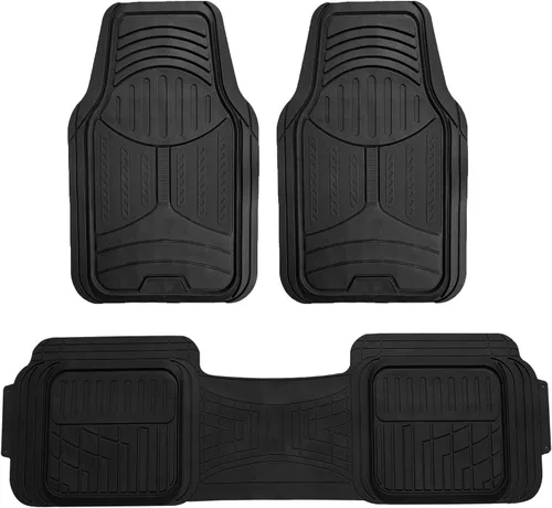 Miniatura 11 de FH Group - Tapetes de piso de canal alto F11513BEIGE, para camiones, automóviles, coches, adaptables Gris